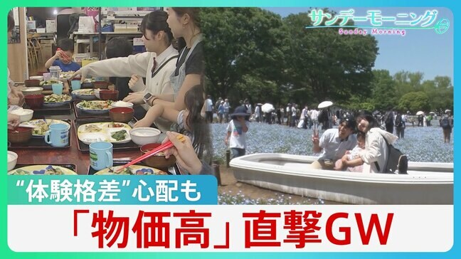 “物価高”直撃のGW　連休の過ごし方にも変化　こども食堂では“体験格差”への心配も【サンデーモーニング】|TBS NEWS DIG