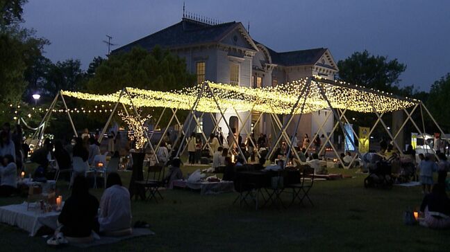 “ナイトピクニック” イルミネーションで幻想的に　岡山県総合グラウンドの旧岡山偕行社で29日午後9時まで|TBS NEWS DIG