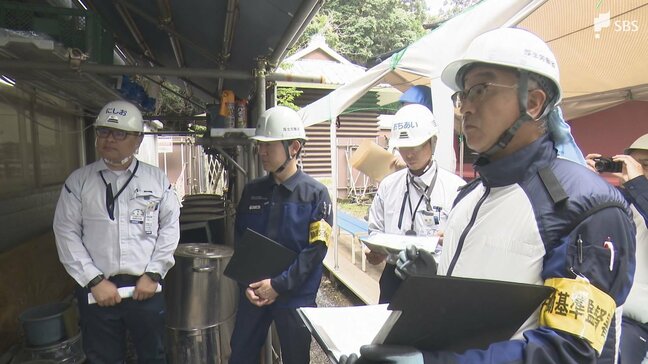 労働災害防止へ 静岡労働局などがパトロール 作業員の落下防止や熱中症対策など確認=静岡市葵区|TBS NEWS DIG