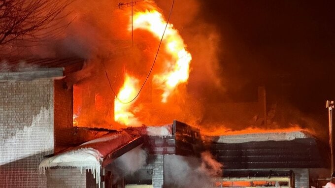 【速報】「居間から火が出た。逃げ遅れがいる」住宅から激しい火の手　北海道江別市　|　北海道のニュース｜HBC北海道放送