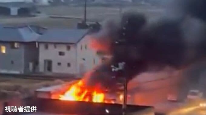 【速報】倉敷市松島で建物火災【岡山】|TBS NEWS DIG