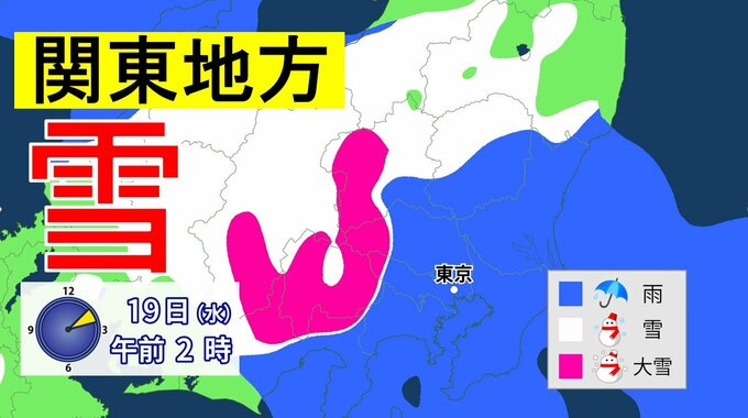 【また雪?】東京でも雪か　関東甲信地方の山地中心に大雪　「警報級」大雪のおそれも　積雪や路面凍結に注意・警戒【雪・雨最新シミュレーション】　|　愛媛のニュース - Nスタえひめ｜あいテレビは6チャンネル