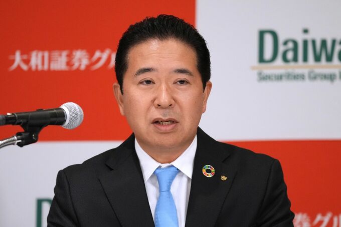 大和証Ｇ荻野社長、株価の大幅下落時は日銀の利上げ判断「微妙」に