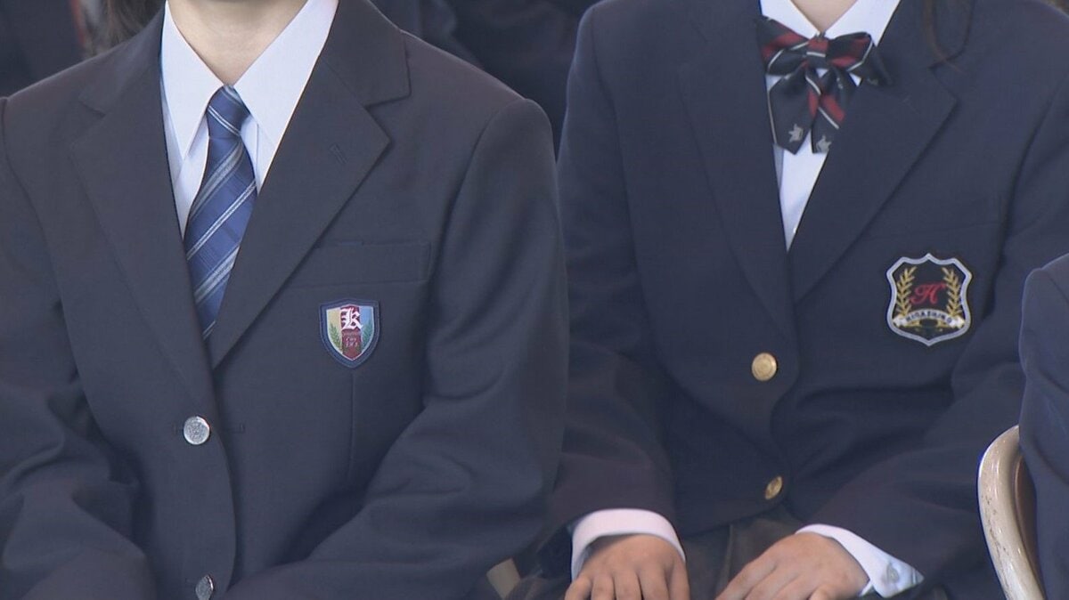 中学校で熊本市共通の『標準服』を導入 新入生の装いは多様に | 熊本の