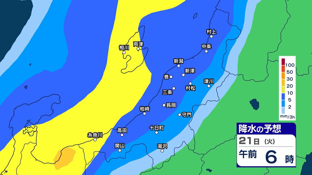 サムネイル_【 新潟の天気 】きょう20日(月)は“7月並みの暑さ”もあす21日(火)は“強雨のち黄砂”で気温も下がる見込み【今後の雨・黄砂のシミュレーション 20日午後7時30分更新】