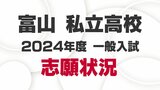 私立高校一般入試　志願倍率は全体で4.32倍　最高は6.95倍の高岡第一　富山県私立中学高等学校協会まとめ　|　富山のニュース｜天気・防災｜チューリップテレビ