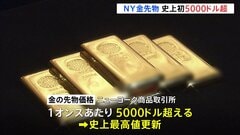 NY金先物 初めて5000ドル超える　グリーンランド領有めぐる対立や中東情勢の悪化で地政学リスク意識| TBS CROSS DIG with Bloomberg