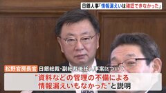 日銀人事の“提示前報道”　松野官房長官「情報漏洩確認できず」| TBS CROSS DIG with Bloomberg