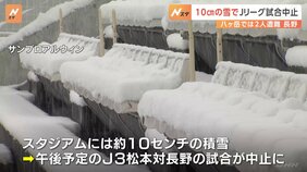 長野県・松本市　10センチの雪でJリーグ試合中止　八ヶ岳連では男性2人遭難|TBS NEWS DIG
