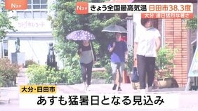 九州中心にきょう(12日)も「危険な暑さ」大分・日田市 最高気温38.3℃まで上昇 「鯛生金山」ではひとときの涼しさを求める人の姿が あすも38℃予想|TBS NEWS DIG