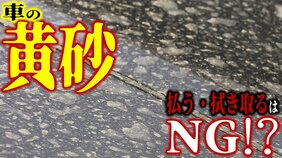 車の「黄砂」払う・ふき取るはNG!?　車体を傷つけてしまう恐れも…　気象庁が「黄砂に関する全般気象情報」発表中　黄砂とは一体なんなのか？【黄砂情報・黄砂の予想シミュレーションあり】|TBS NEWS DIG