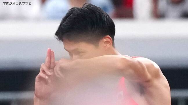 鵜澤飛羽「ヤバイの来るぞー、来るぞー」国立の大歓声にビビる→スタート直前“ナルトポーズ”で気合注入「マジで疲れた」【世界陸上】|TBS NEWS DIG
