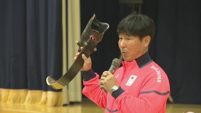 パラアイスホッケー日本代表主将・熊谷さんが地元の中学校で講演・長野県高森町|TBS NEWS DIG