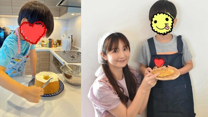 【 小倉優子 】「我が家の定番メニューになりそうです」三男がケーキの生クリーム塗りに挑戦　「息子さんプロ並みですね」の声|TBS NEWS DIG
