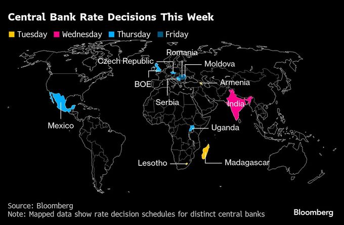 【焦点】英中銀は0.25ポイント利下げへ－米金融当局者発言に市場注目