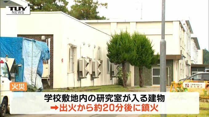 高等専門学校で火災　1人がケガをし病院に搬送（山形・鶴岡市）　|　山形のニュース│TUYテレビユー山形