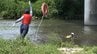 川遊びをしていた男性2人が流された想定で水難救助訓練　岡山県警と岡山河川事務所　|　岡山・香川のニュース | 天気 | RSK山陽放送