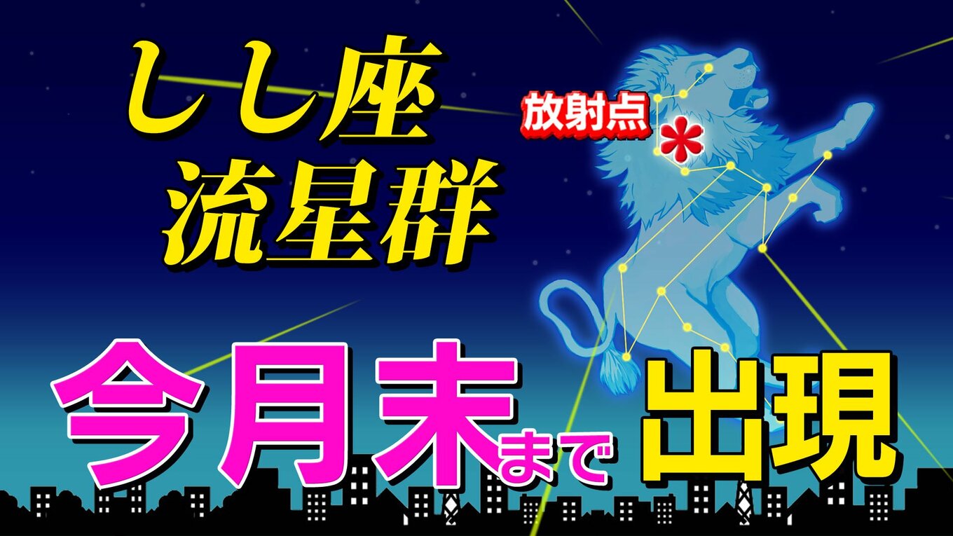 【しし座流星群出現期】時間いつ? 観察のポイント&撮影のコツ【気になる天気は?】 | TBS NEWS DIG