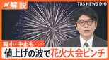花火大会にも“値上げの波” 約1800万円の赤字見込みで中止、打ち上げ数を減らす、花火玉を小さくするなど縮小も【Nスタ解説】|TBS NEWS DIG