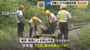 【JR北海道】クマとの衝突件数が今年度57件で過去最多に　衝突・発見による停止件数76件　現場は山間部が多く運転再開までに要時間　|　北海道のニュース｜HBC北海道放送