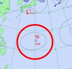 【気象情報】“台風のたまご”＝熱帯低気圧が新たに発生する予想　23日（水）午前9時の予想天気図に熱帯低気圧を表す「TD」の記号　長期シミュレーションには「気になる渦」も　|　SBC NEWS | 長野のニュース | SBC信越放送