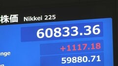 【速報】日経平均株価 一時1100円超の上昇　再び6万円台をつけ取引時間中の最高値更新| TBS CROSS DIG with Bloomberg
