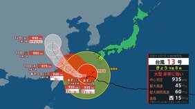 【台風情報】大型で非常に強い台風13号（ドルフィン）はいつ、どこに？【進路図で見る】沖縄･奄美に線状降水帯発生のおそれも　台風15号（チャンホン）はお盆休みに東・北日本に接近・上陸か|TBS NEWS DIG