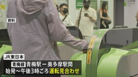 首都圏に雪の予想 JR青梅線の青梅駅－奥多摩駅で始発～午後3時頃まで運休、他の在来線にも影響の可能性 最新の運行情報に注意を|TBS NEWS DIG