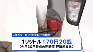 政府補助金で2週連続下落　全国レギュラーガソリン平均価格170円20銭／Ｌ　前週より7円以上安く| TBS CROSS DIG with Bloomberg