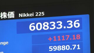 【速報】日経平均株価 一時1100円超の上昇　再び6万円台をつけ取引時間中の最高値更新| TBS CROSS DIG with Bloomberg