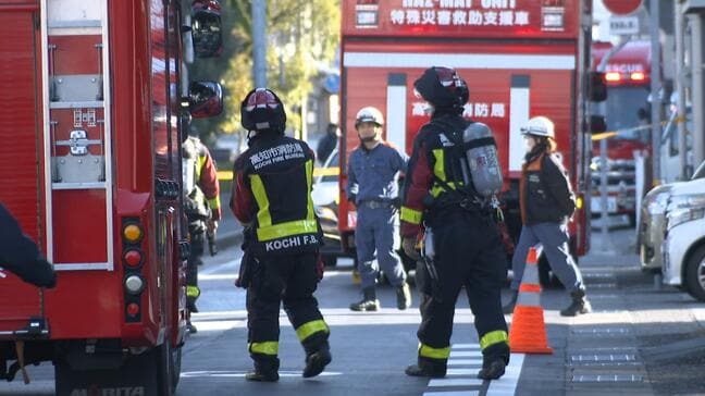 小学校前の側溝から「硫化水素」20.9ppm検出、人的被害なし　通行止め規制・濃度を下げる作業を実施（14日11:30時点）|TBS NEWS DIG
