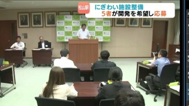 どうなるJR松山駅前?にぎわい施設に5事業者応募、アリーナ頓挫の跡地は「文化施設」へ・愛媛|TBS NEWS DIG