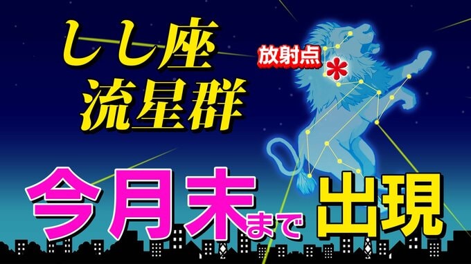 【しし座流星群出現期】時間いつ？ 観察のポイント＆撮影のコツ【気になる天気は？】|TBS NEWS DIG
