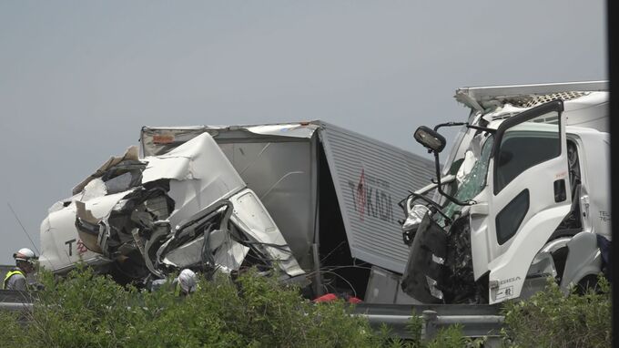 21歳と55歳のトラック運転手２人が死亡　東海北陸自動車道でトラック正面衝突　富山・南砺　|　富山のニュース｜天気・防災｜チューリップテレビ