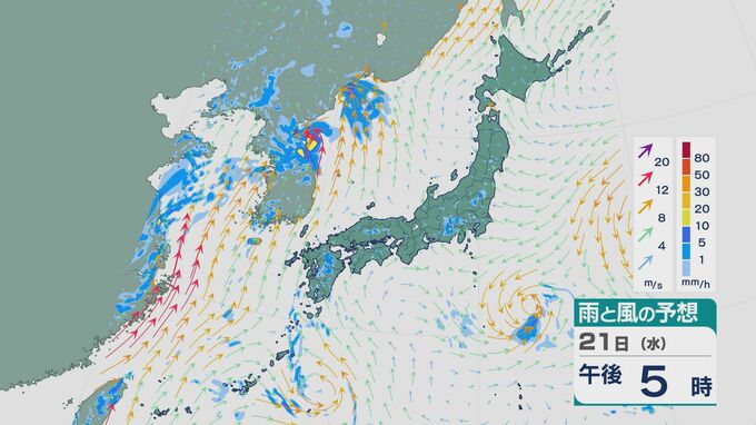 21日も関東では“わき立つ”積乱雲で雷雨が激しいところも 大雨による土砂災害などに警戒・注意を 雨と風シミュレーション　|　石川県のニュース｜MRO北陸放送