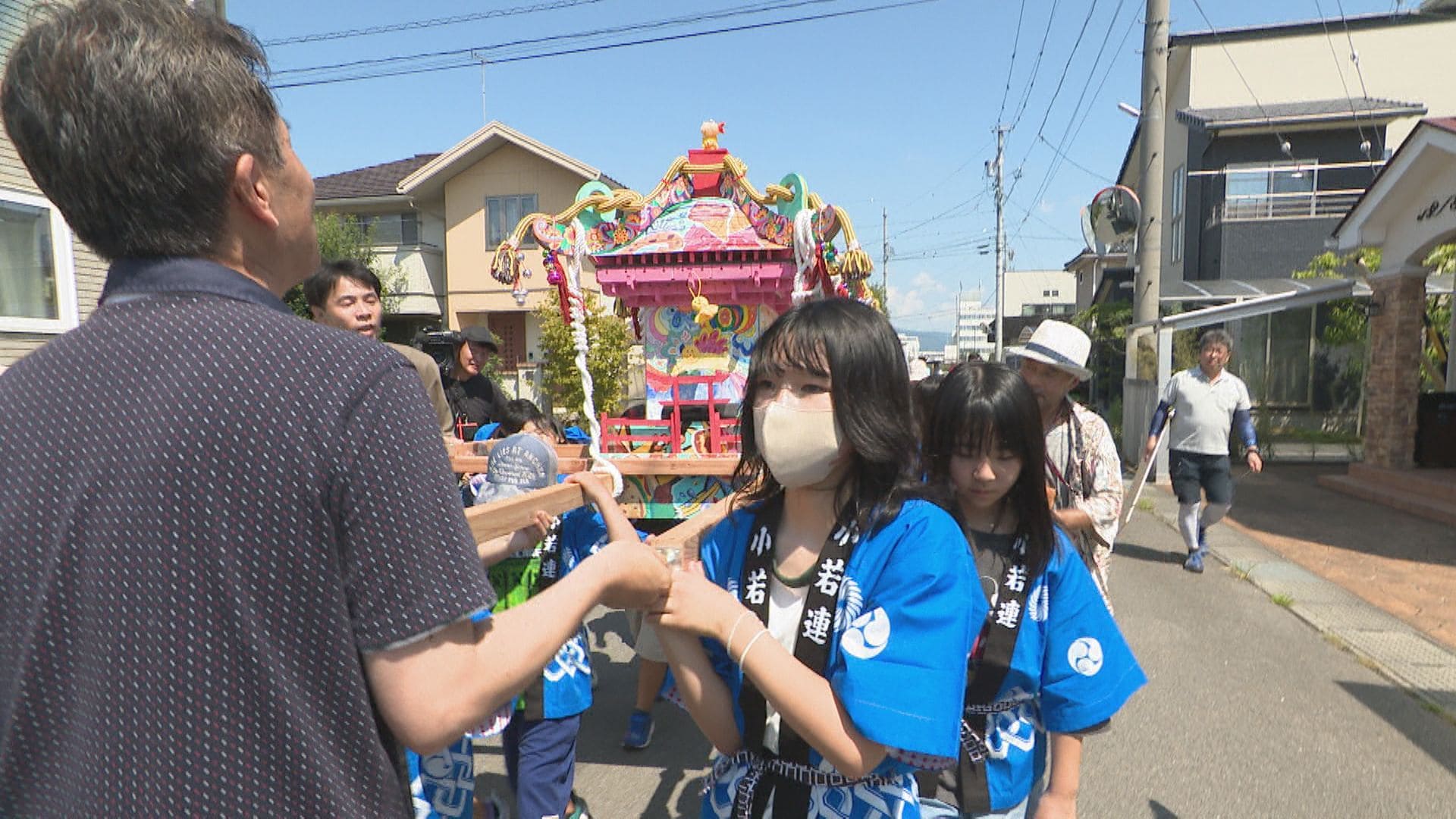 子供神輿 わっしょい！わっしょい！」長野市で「子ども神輿」 テーマは