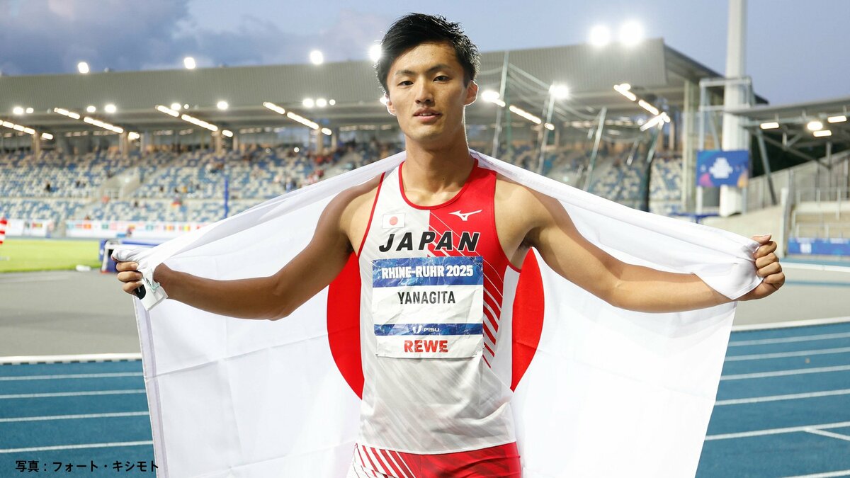 男子100mの栁田大輝が10秒23で銅メダル 2013年の山縣亮太以来と