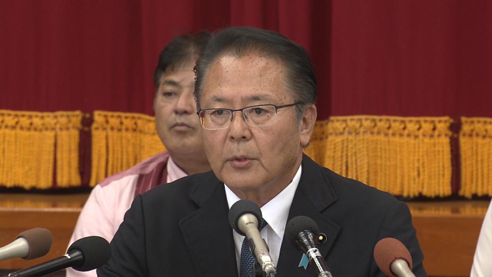 座波一県議 南城市長選への立候補を表明 古謝前市長の失職を受けた選挙は来月21日に投開票