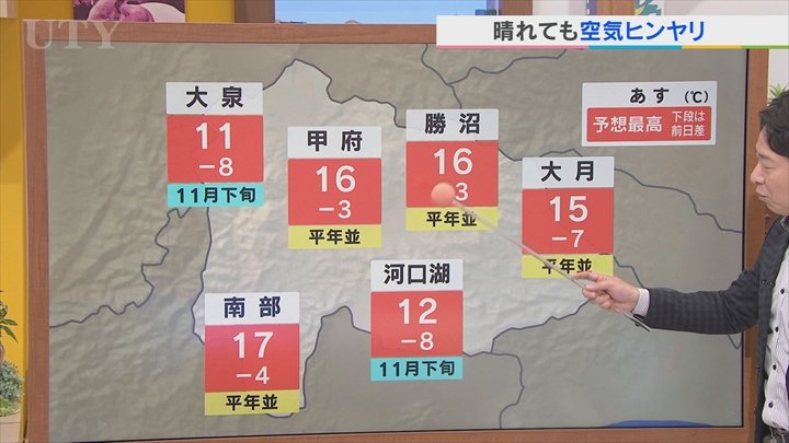 今夜はしし座流星群が見られる可能性大　18日は寒気に覆われ晴れても空気はヒンヤリ　米津龍一気象予報士が解説　山梨