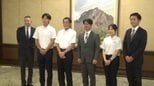 松山大学 硬式野球部　知事に優勝と全国大会出場を報告【愛媛】　|　愛媛のニュース - Nスタえひめ｜あいテレビは6チャンネル