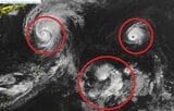 【台風情報】台風27号(チョーイワン)・台風28号(ノロ)・台風29号(コグマ)　台風の目くっきり…“トリプル台風”の動きは？　それぞれの進路予想・10月16日にかけての降水シミュレーション【気象庁5日発表】|TBS NEWS DIG