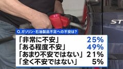 イラン情勢受けガソリン・石油製品の不足への「不安」74%　JNN世論調査| TBS CROSS DIG with Bloomberg