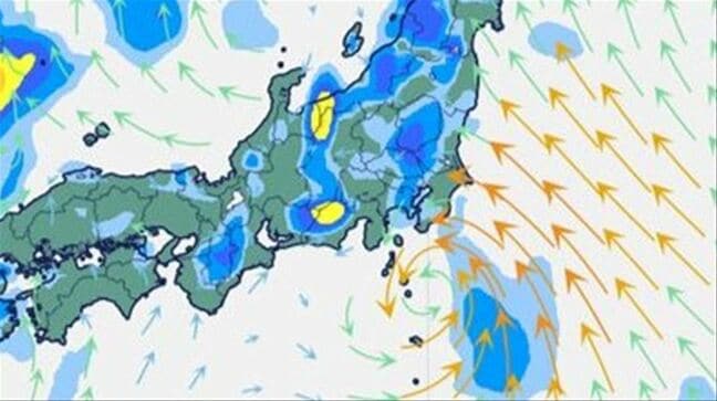 【大雨情報】関東地方　24日昼過ぎ～25日夜遅く　雷を伴った激しい雨の降る所が　26日にかけ台風から変わった熱帯低気圧が関東地方に【雨と風のシミュレーション】|TBS NEWS DIG