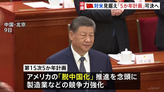 中国・全人代きょう閉幕へ　今後の米中対立を見据えた「5か年計画」可決の見通し　トランプ大統領訪中は今月末予定|TBS NEWS DIG
