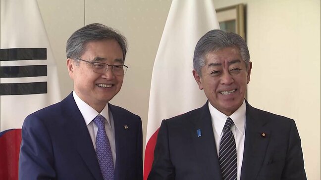 韓国の新外相が来日し、岩屋外務大臣と初の対面会談　日韓関係の安定的発展で一致|TBS NEWS DIG
