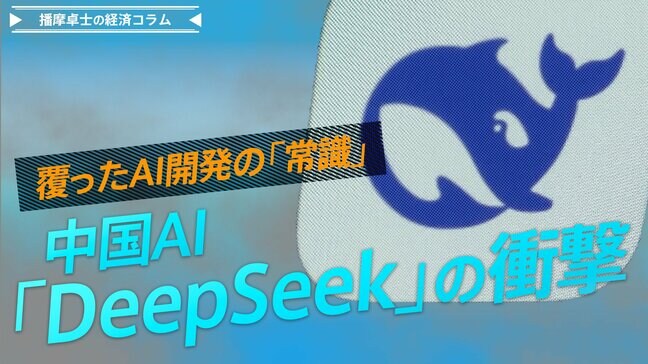 中国AI「DeepSeek」の衝撃！高性能・低コストはなぜ可能に？【播摩卓士の経済コラム】|TBS NEWS DIG
