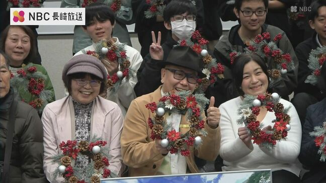 チェルシー金メダリスト石原和幸さん直伝　長崎・鳴滝高校でクリスマスリース作り 仕上がりは？|TBS NEWS DIG