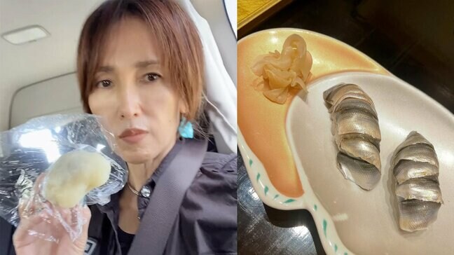 【 工藤静香 】 「もうシンコの季節なんですね?」 熊本でシンコ寿司を堪能 「できる限り」のオーダーに 一貫6枚重ねの寿司登場|TBS NEWS DIG
