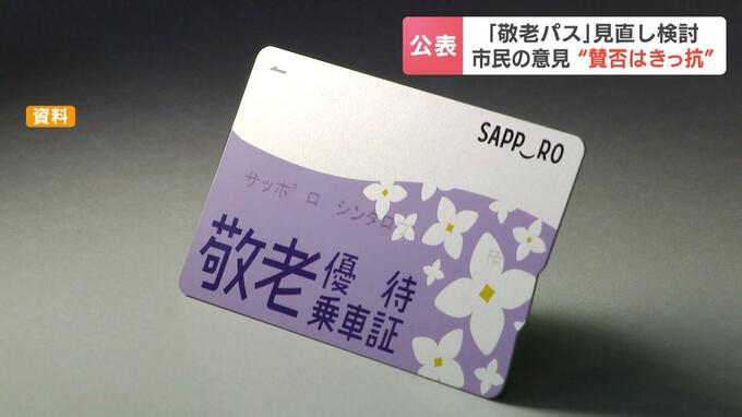 70歳以上の3割近くが賛成「敬老パス」見直しめぐるパブコメ…利用額の上限4万円に引き下げなど、札幌市「一定の理解を得られている」見直し案採用へ|TBS NEWS DIG