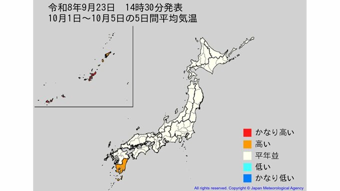 【2週間気温予報】全国の向こう2週間の気温はどうなる？ 注意すべきことは？ 各地の予想気温・天気を画像で　気象庁|TBS NEWS DIG